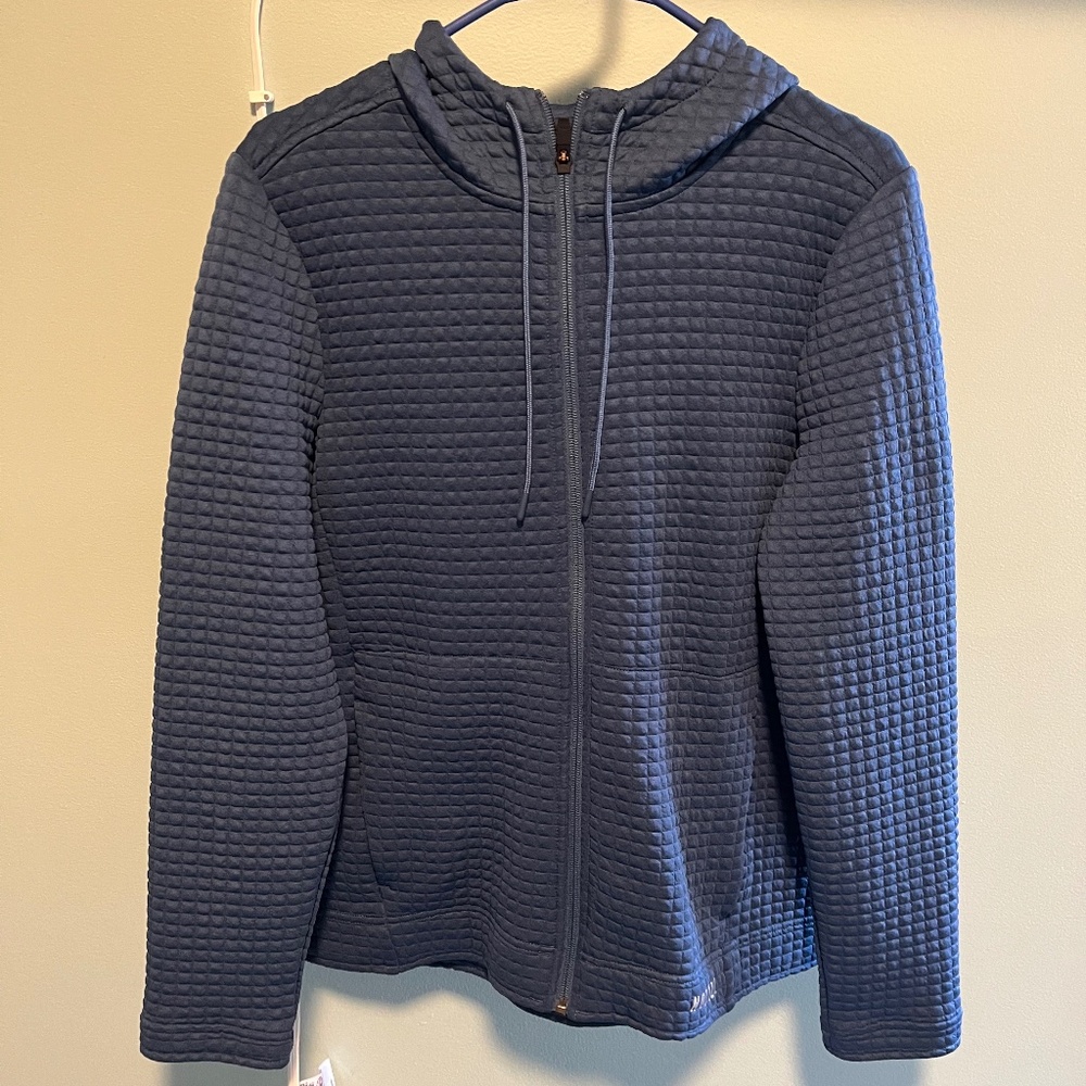 NoBull Blue Waffle Hooded Zip-up